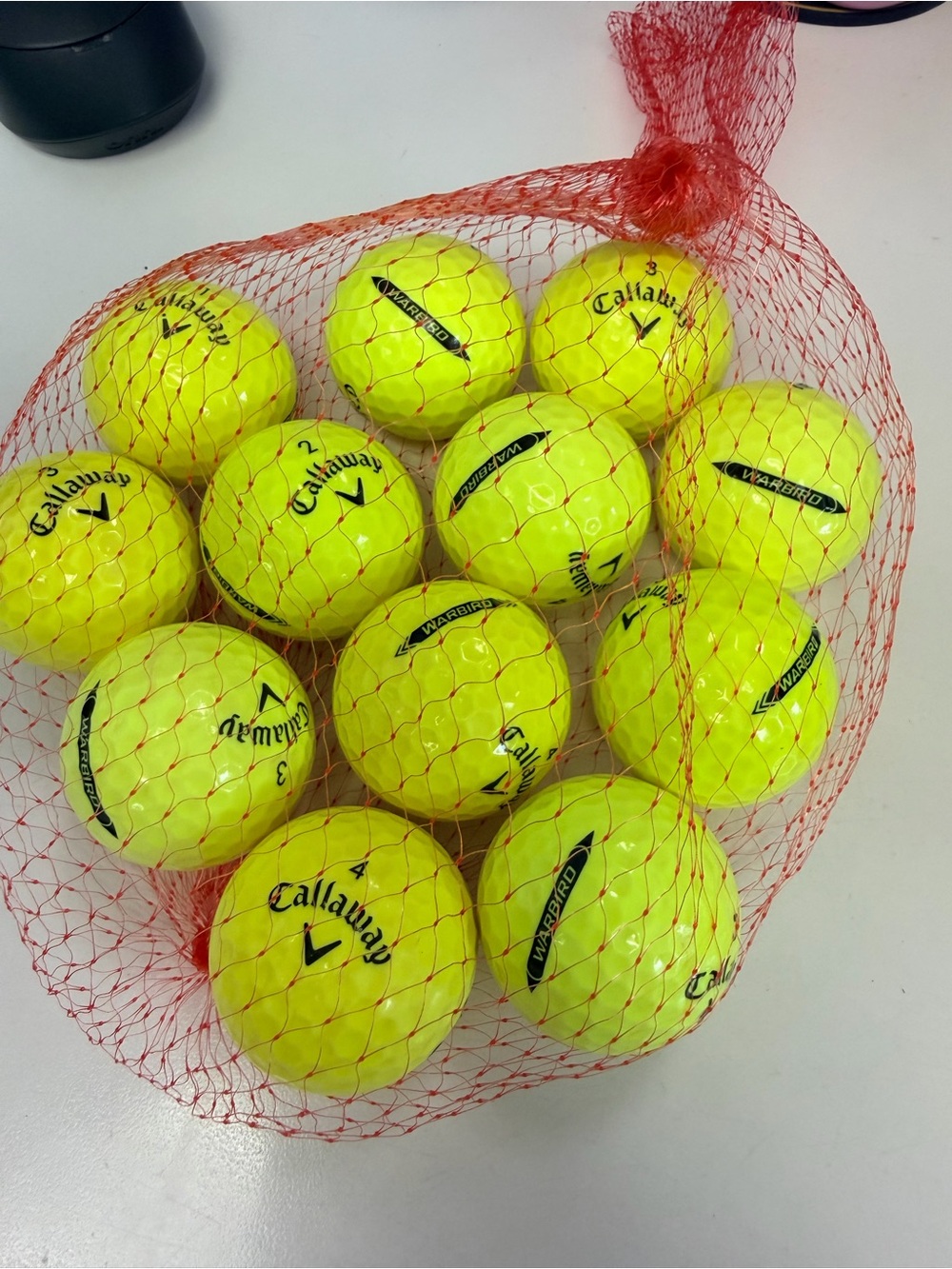 Callaway High-Visibility Yellow Warbird Golf Balls - One Dozen